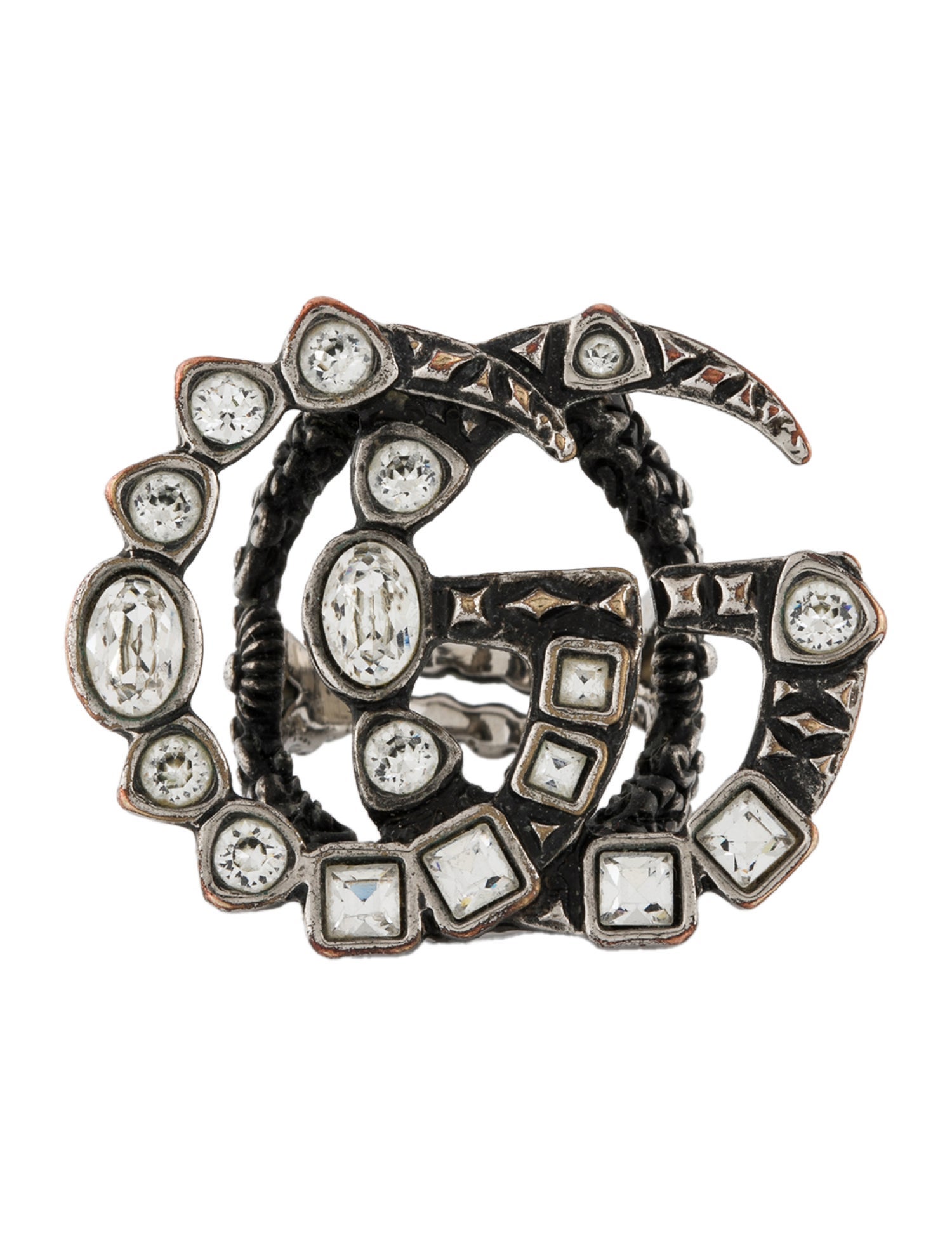 Gucci Crystal Cocktail Ring